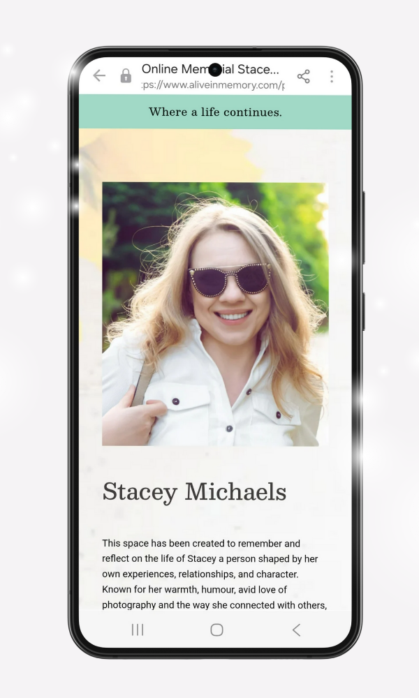 Personal Memorial Space