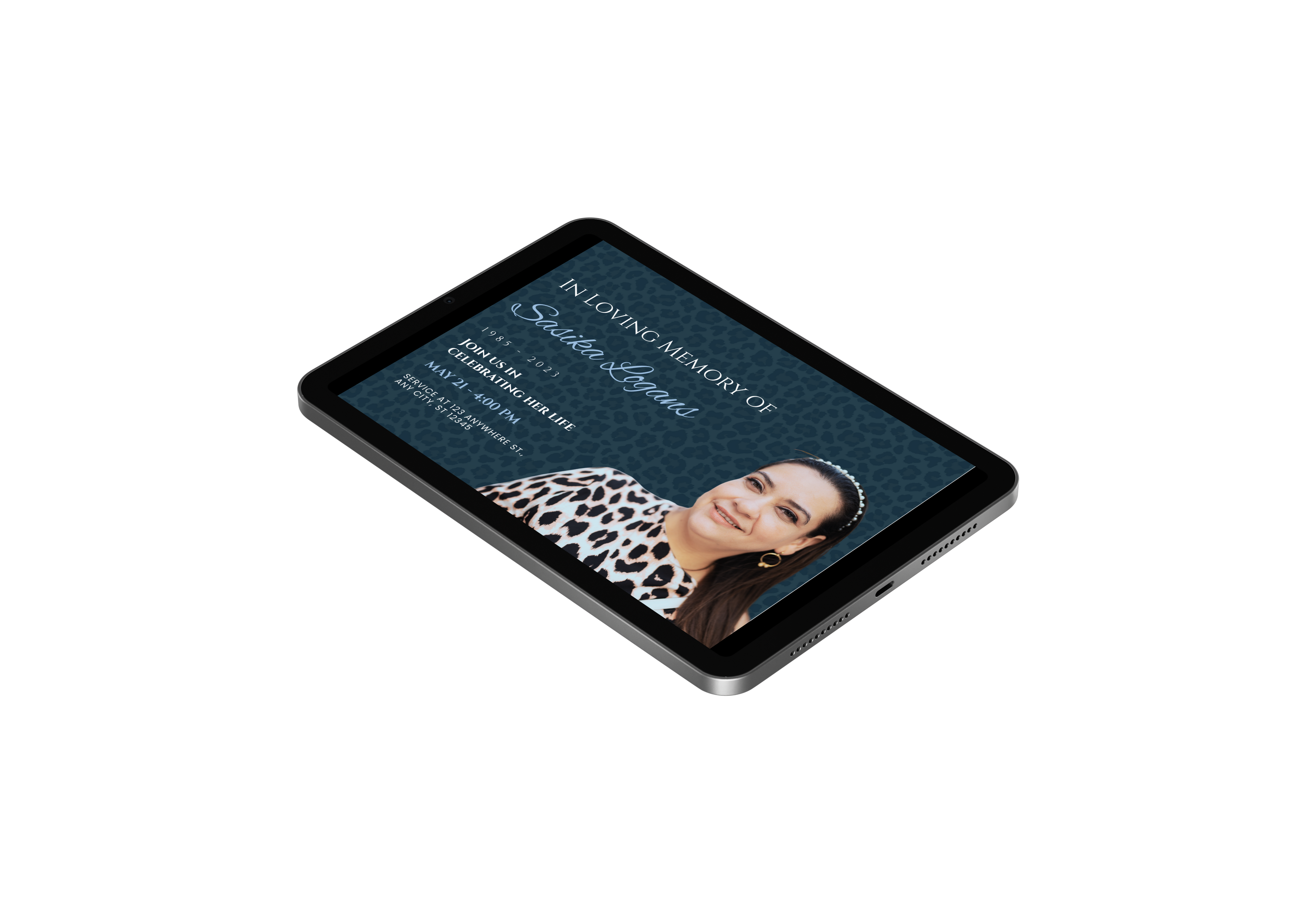 Personalised Funeral Invitation – Digital Design